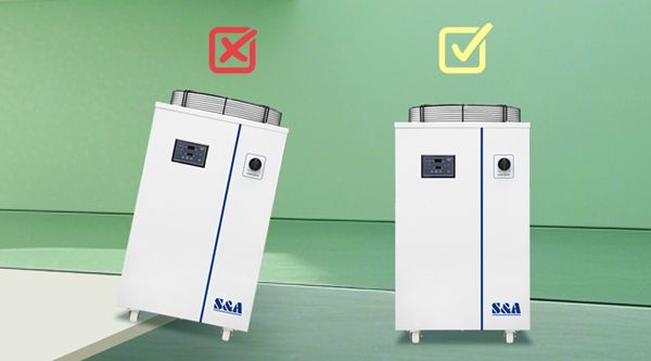 冷水機水平放置